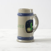 Chope À Bière Illustration du ver vert mou (Devant droit)