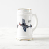 Chope À Bière Illustration d'un avion de chasse-bombardier (Devant droit)