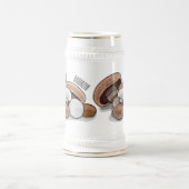 Chope À Bière Illustration d'un champignon (Centre)