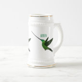 Chope À Bière Illustration d'un colibri à bec épée (Devant droit)
