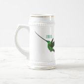 Chope À Bière Illustration d'un colibri à bec épée (Gauche)