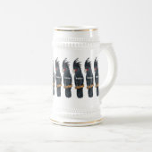 Chope À Bière Illustration d'un oiseau de cobaye de palme (Devant droit)