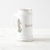 Chope À Bière Illustration d'une anteure de pangolin mignonne (Devant gauche)