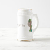 Chope À Bière Illustration d'une anteure de pangolin mignonne (Devant droit)