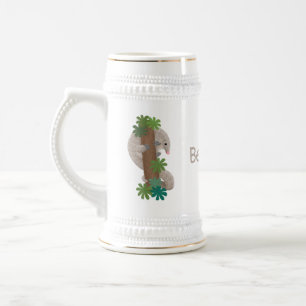 Chope À Bière Illustration d'une anteure de pangolin mignonne