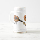 Chope À Bière Illustration en mandoline (Devant gauche)