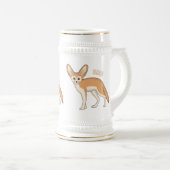Chope À Bière Illustration Fennec fox (Devant droit)