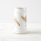 Chope À Bière Illustration Fennec fox (Centre)