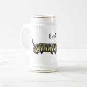 Chope À Bière Illustration Monarch caterpillar (Devant gauche)