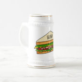 Chope À Bière Illustration Sandwich (Devant gauche)