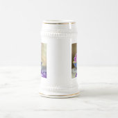 Chope À Bière Illustration vintage de chaton blanc (Centre)