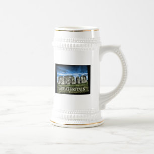 Chope À Bière Image de Stonehenge avec la légende