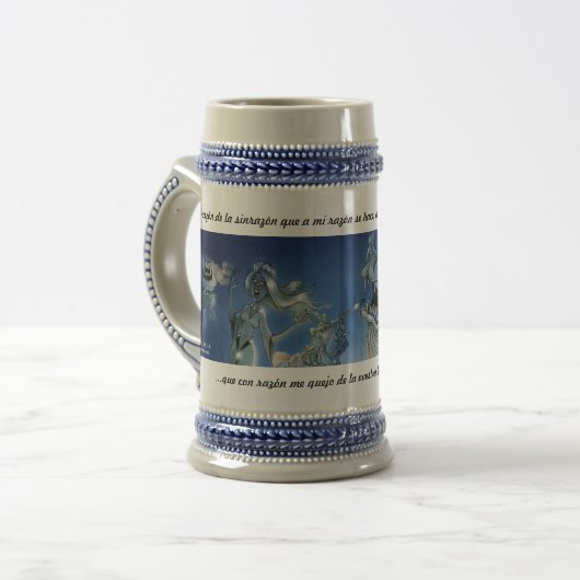 CHOPE À BIÈRE IMAGINAIRE DE QUIJOTE - STEIN JARRA DE CERVEZA (Devant gauche)