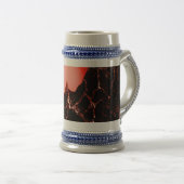 Chope À Bière imaginaire rouge sci-fi futuriste (Devant droit)