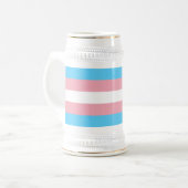 Chope À Bière Indicateur de fierté transgenre (Devant gauche)