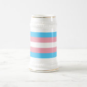 Chope À Bière Indicateur de fierté transgenre (Centre)