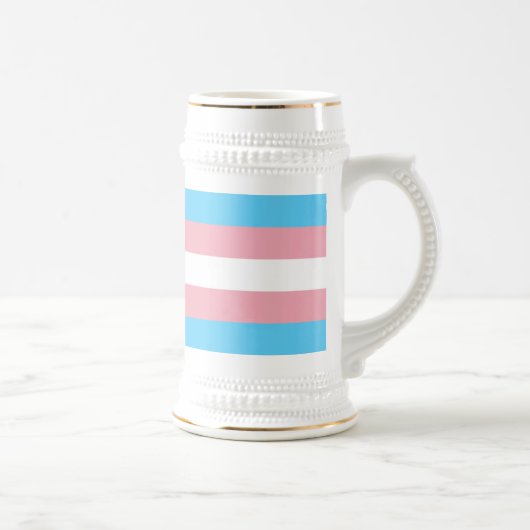 Chope À Bière Indicateur de fierté transgenre (Droite)