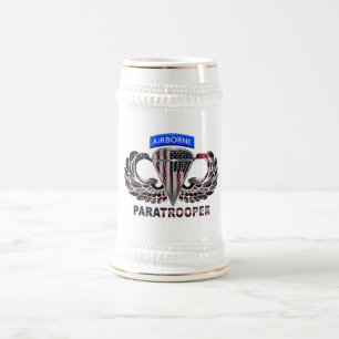 Chope À Bière Indicateur de parachutisme aéroporté américain 