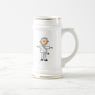 Chope À Bière Infirmier bonhomme allumette masculin