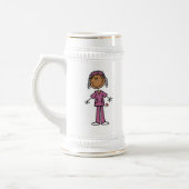 Chope À Bière Infirmière d'Afro-américain (Gauche)