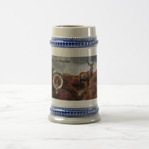 Chope À Bière Insigne de clan Gordon & cerf personnalisé