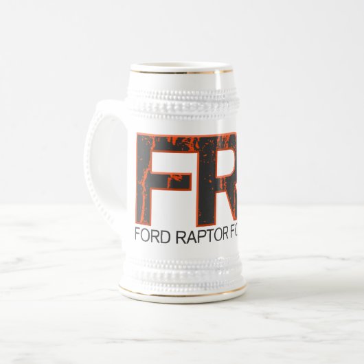 Chope À Bière Insigne orange Stein de FRF (Devant gauche)