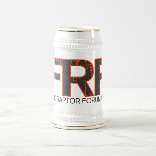 Chope À Bière Insigne orange Stein de FRF (Centre)