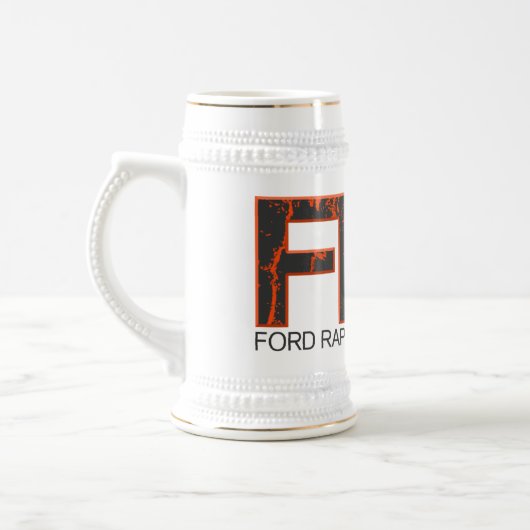 Chope À Bière Insigne orange Stein de FRF (Gauche)