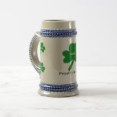 Chope À Bière Irish Sayings Personnaliser Avec Votre Nom De Fami (Devant gauche)