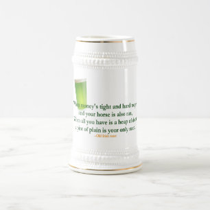 Chope À Bière Irlandais buvant disant 2 - Stein/tasse