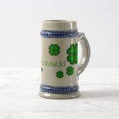 Chope À Bière Irlandais, Irlande shamrock, trèfle (Devant droit)