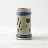 Chope À Bière Irlandais, shamrock irlandais, trèfle (Centre)