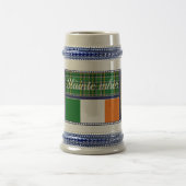 Chope À Bière Irlande Tartan national/harpe drapeau, shamrocks v (Centre)