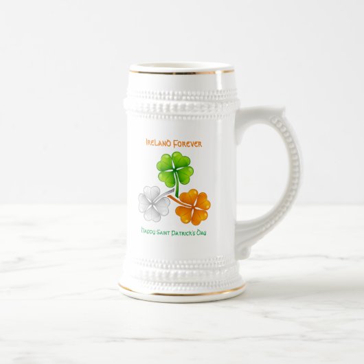 Chope À Bière Irlande Un Shamrock toujours chanceux (Droite)