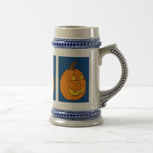 Chope À Bière Jack o' Lantern Blue Stein (Droite)