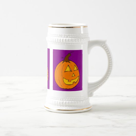 Chope À Bière Jack o' Lantern Purple Stein (Droite)