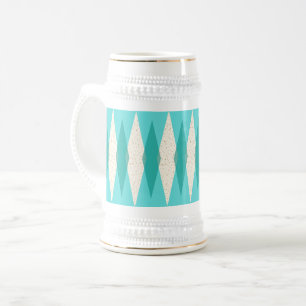 Chope À Bière Jacquard moderne du milieu du siècle Stein