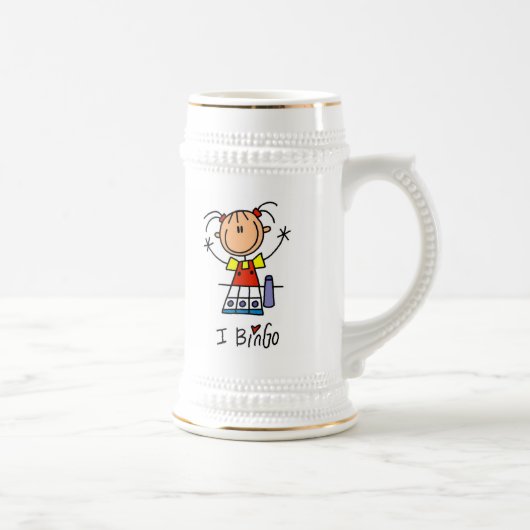 Chope À Bière J'adore le Bingo (Droite)