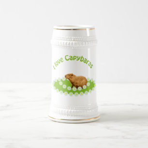 Chope À Bière J'adore les capybaras