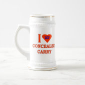 CHOPE À BIÈRE J'AIME CONCEALED CARRY (Gauche)