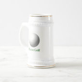 Chope À Bière J'aime la bière Stein de conception de golf (Devant gauche)