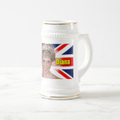 Chope À Bière J'aime la princesse Diana (Devant droit)
