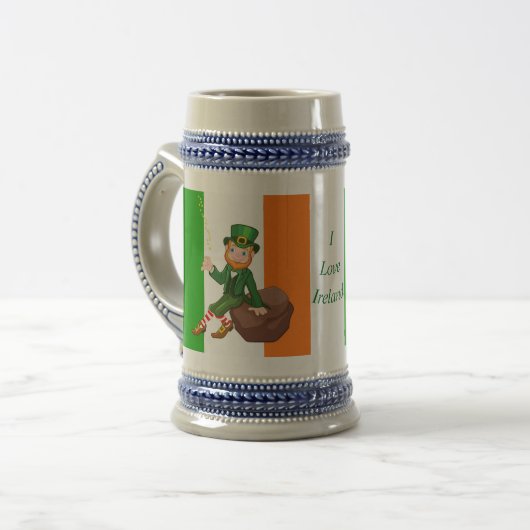 Chope À Bière J'aime l'Irlande (Devant gauche)