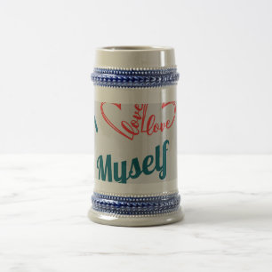 Chope À Bière J'aime moi-même - Bouton de soins personnels