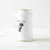 Chope À Bière J'Aime Mon Chat (Devant gauche)