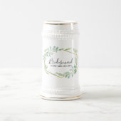 Chope À Bière Jardin Botanique Feuillage Vert Mariage (Centre)
