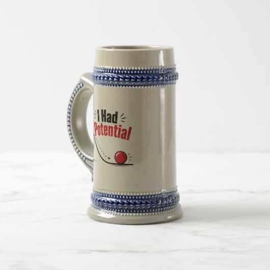 Chope À Bière J'avais de l'humour de physique potentiel (Devant gauche)