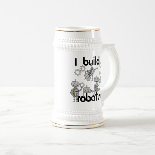 Chope À Bière Je construis des robots (Devant droit)
