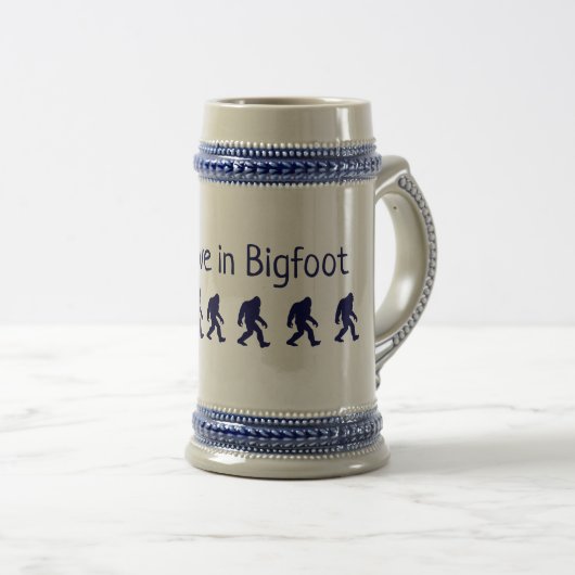 Chope À Bière Je crois en Bigfoot Beer Stein (Devant droit)