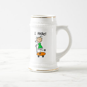 Chope À Bière Je fais du scooter - Fille sur scooter